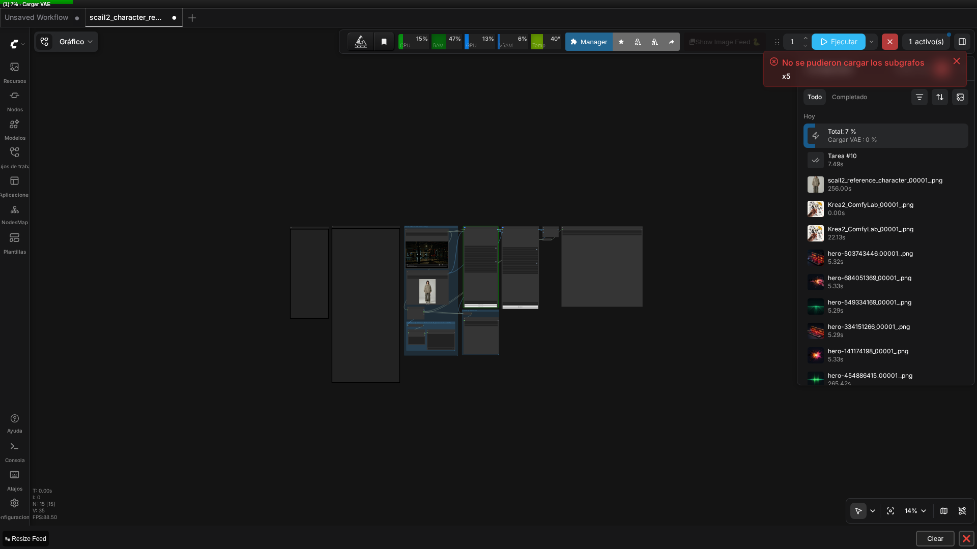 SCAIL-2 workflow loaded and running in ComfyUI, with the driving video and reference image visible